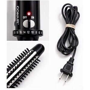 Conair Instant Heat 3/4" Curling Iron Brush, 30-Second Heat-Up, 25 Heat Settings